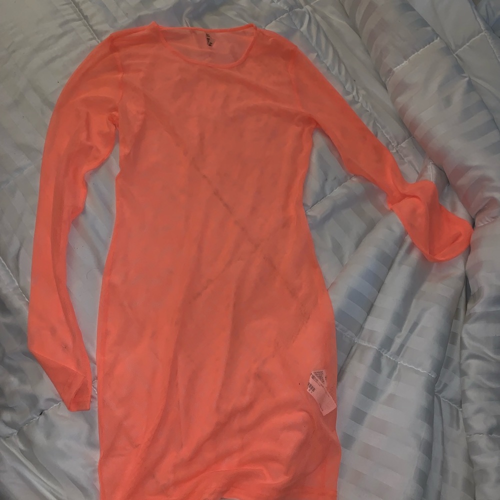 Mesh swim suit cover up